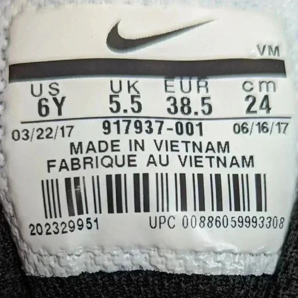 Nike Flex Contact GS - Pink Oreo Running Shoes - 7.5 - Picture 9 of 9